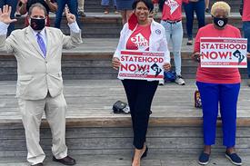 Photo of DC Statehood supporters